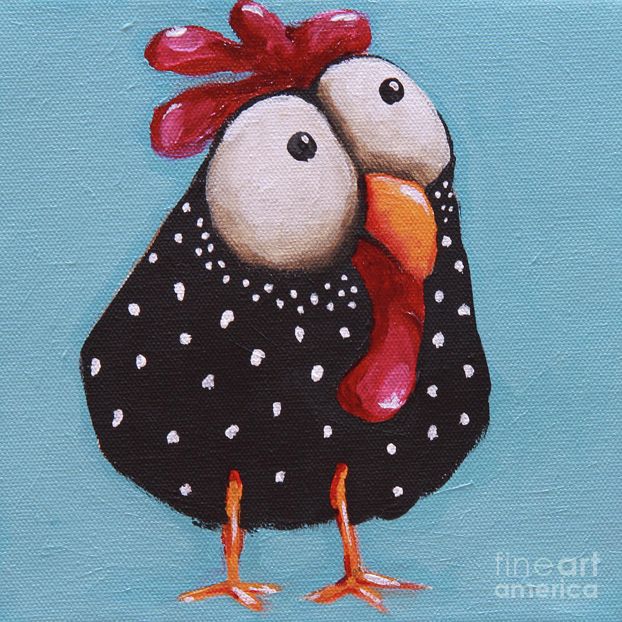 Little Chicken Painting by Lucia Stewart