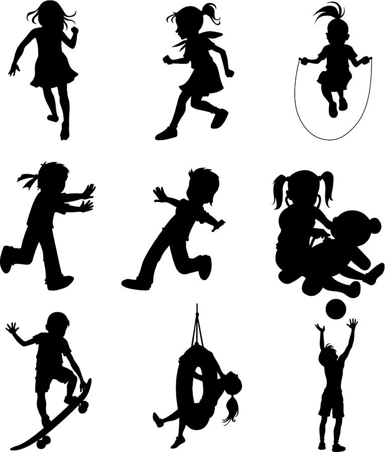 Little children doing different sports activities (cartoon style) Drawing by 4x6