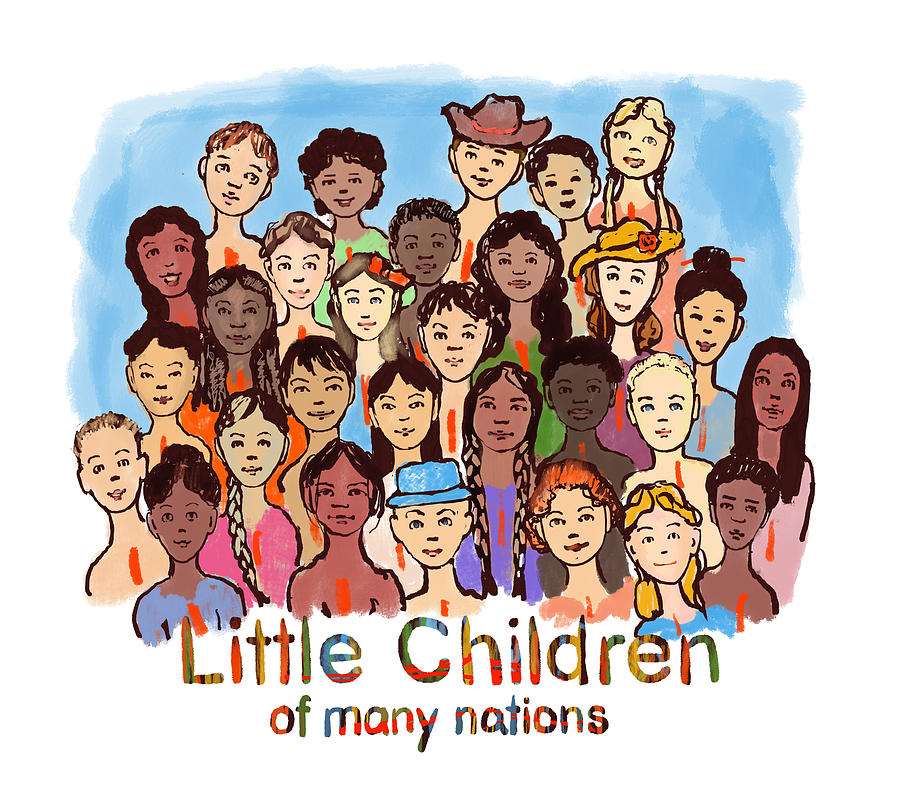 Little Children of Many Nations Digital Art by Michael Shipman