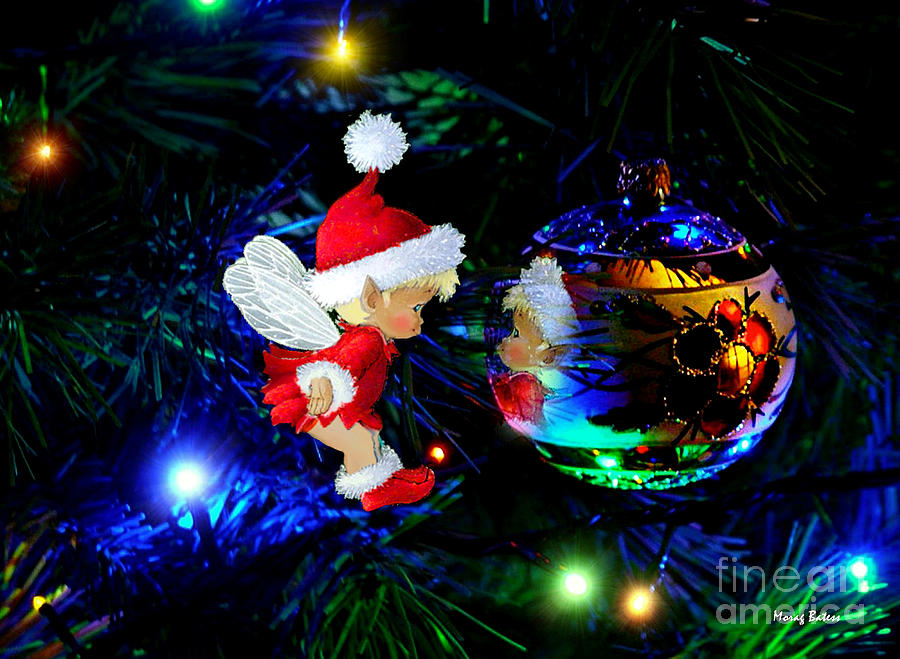 Little Christmas Elf Mixed Media by Morag Bates