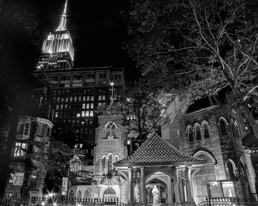 Little church in the big city Photograph by Eyes Of CC