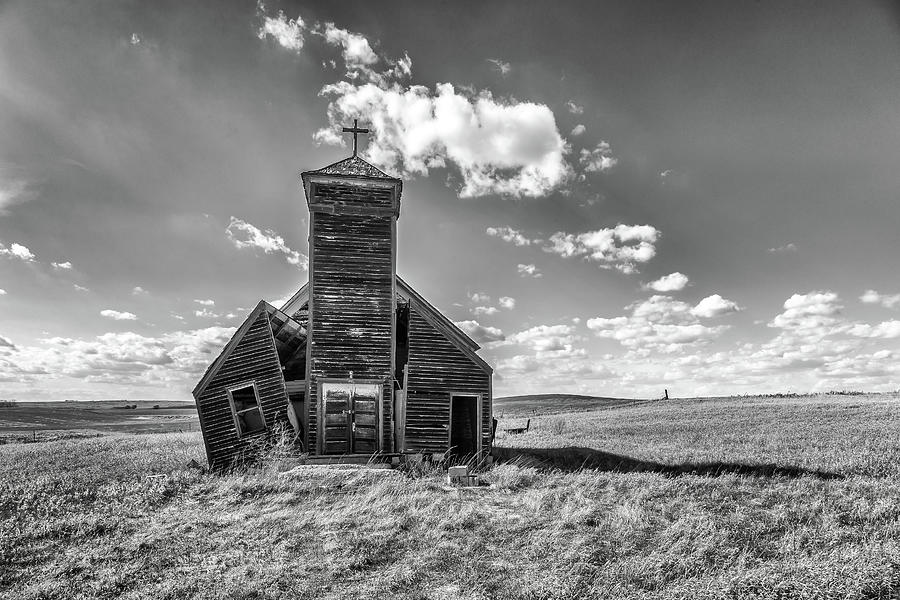 Little Church on the Prairie Photograph by Penny Meyers