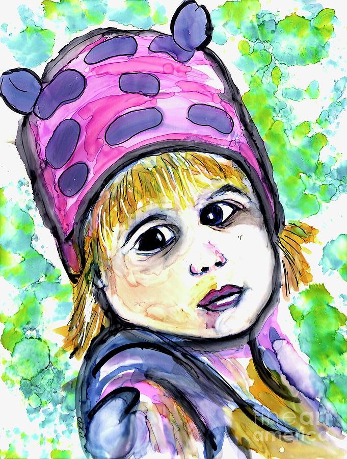 Little Cindy Lou Who  Painting by Patty Donoghue