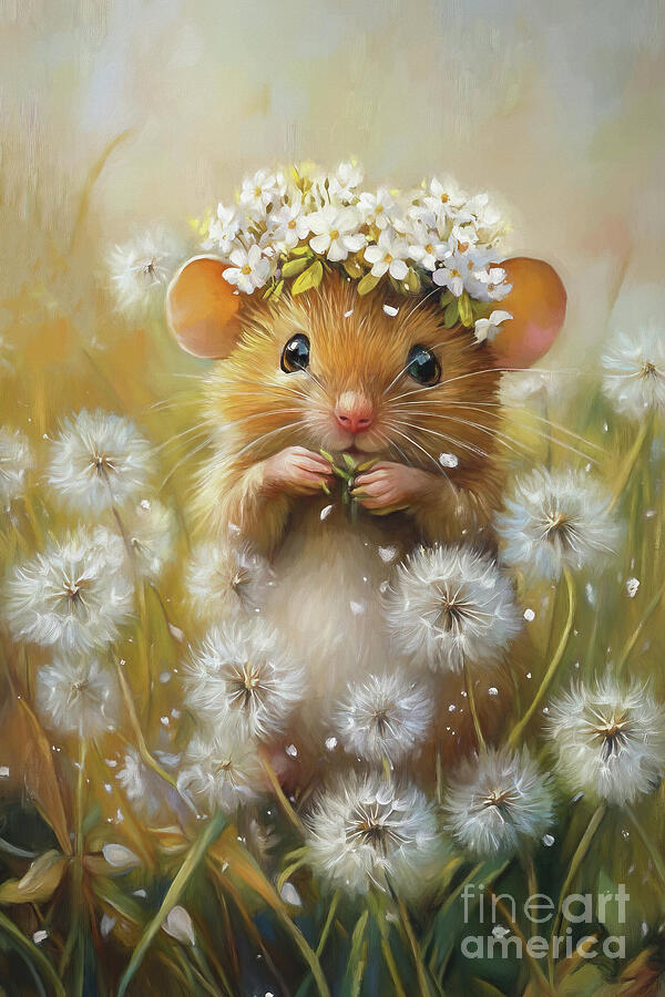 Little Dandelion Mouse 3 Digital Art by Tina LeCour Little Dandelion Mouse 3 Digital Art by Tina LeCour