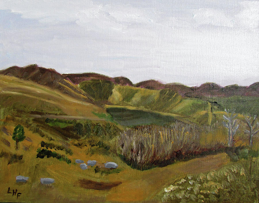 Little Dell Reservoir Painting by Linda Feinberg