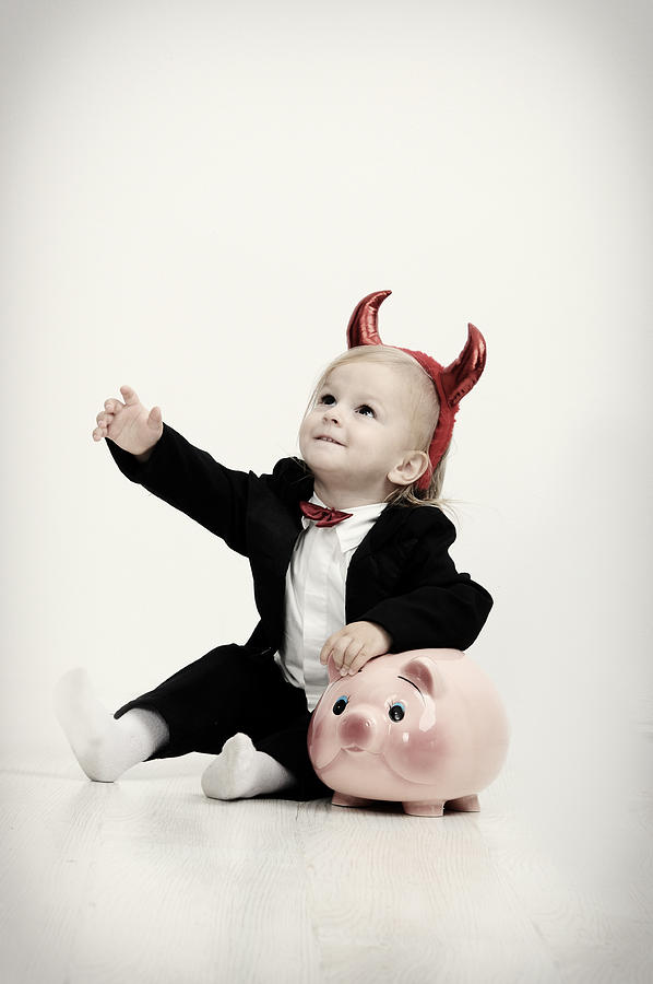 Little devil portrait Photograph by Stock_colors