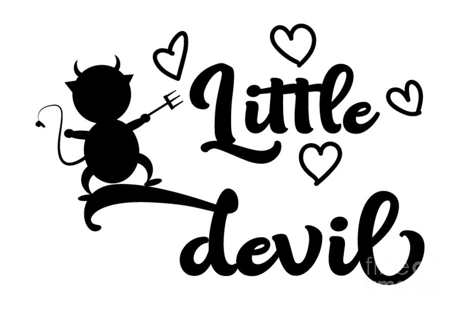 Little Devil Toddler Kid Boy Gift for Halloween Quote Present Idea ...