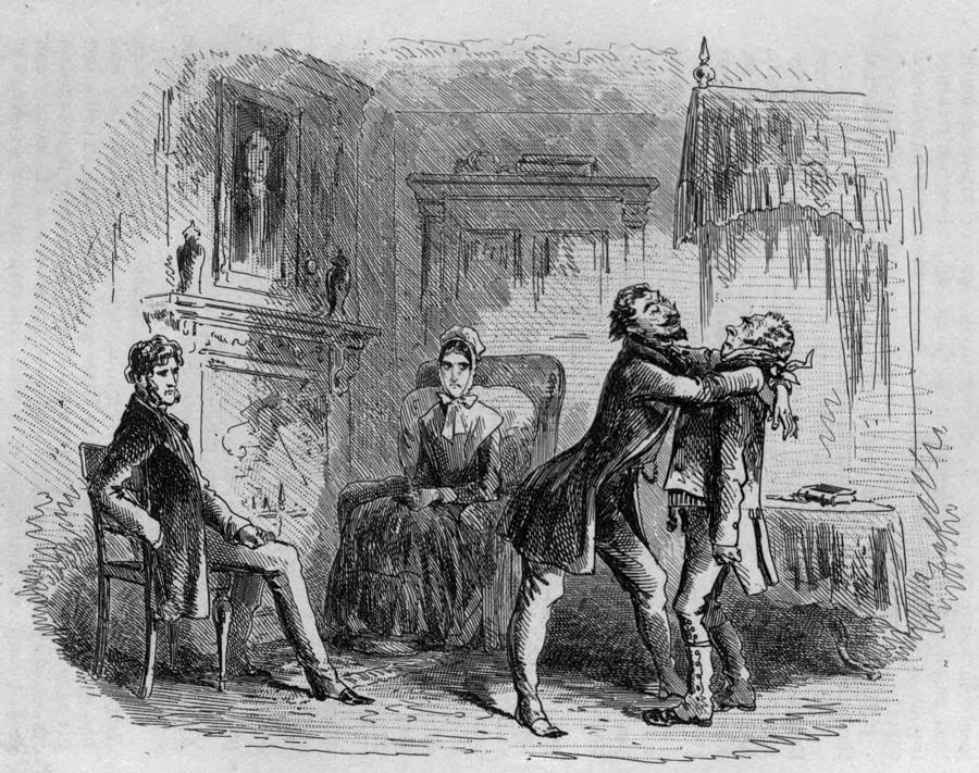 Little Dorrit - Mr Flintwinch receives the embrace of friendship ...