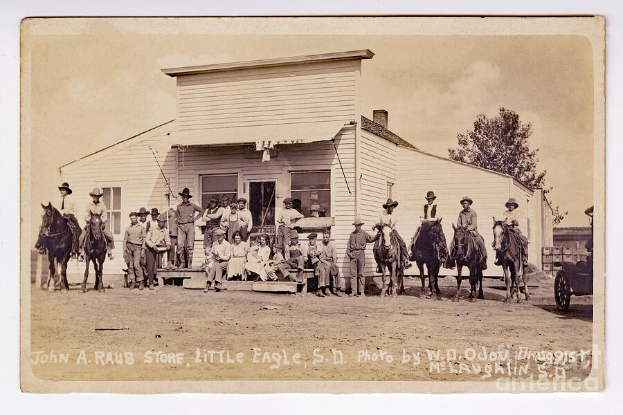 Little Eagle, South Dakota, 1922 Photograph by Michael Ziegler Fine