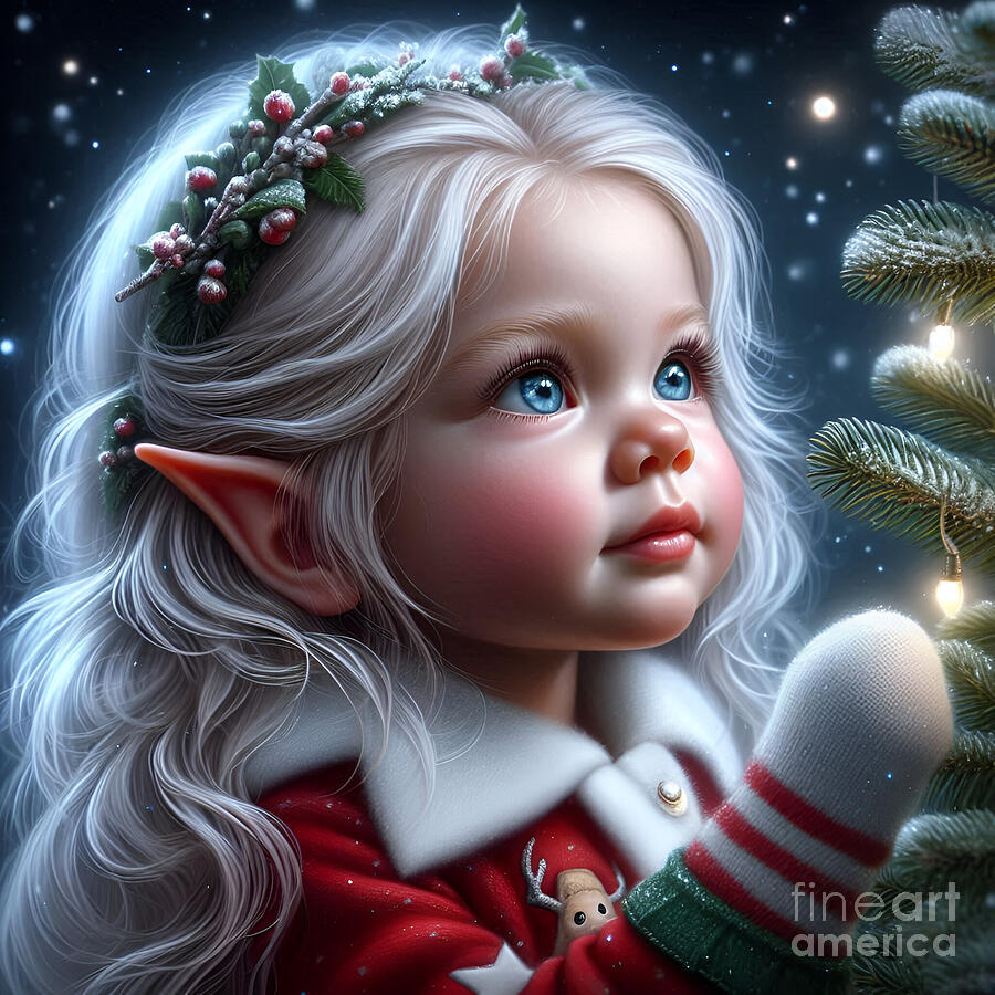 Little elf girl Digital Art by Mia Wikstrom - Fine Art America