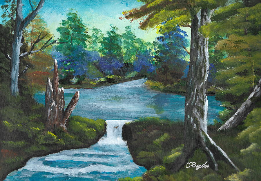 Little Falls Painting by David Bigelow