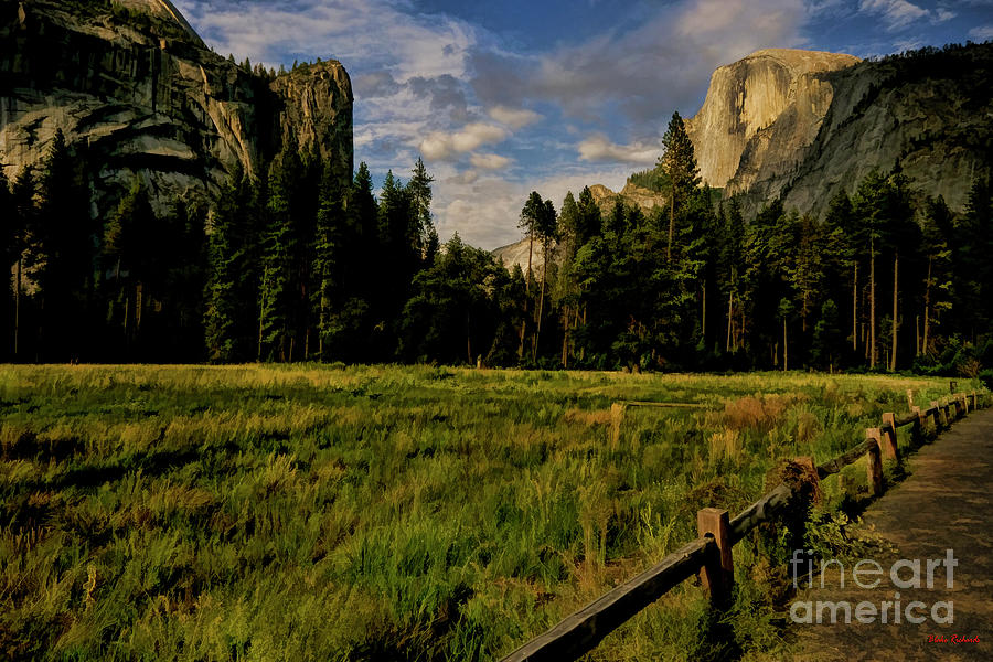 Little Fence To Hafe Dome Yosemite Photograph by Blake Richards