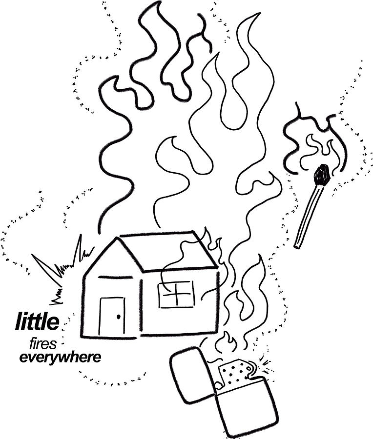 Little Fires Everywhere Poster music Painting by Reynolds Ward | Pixels