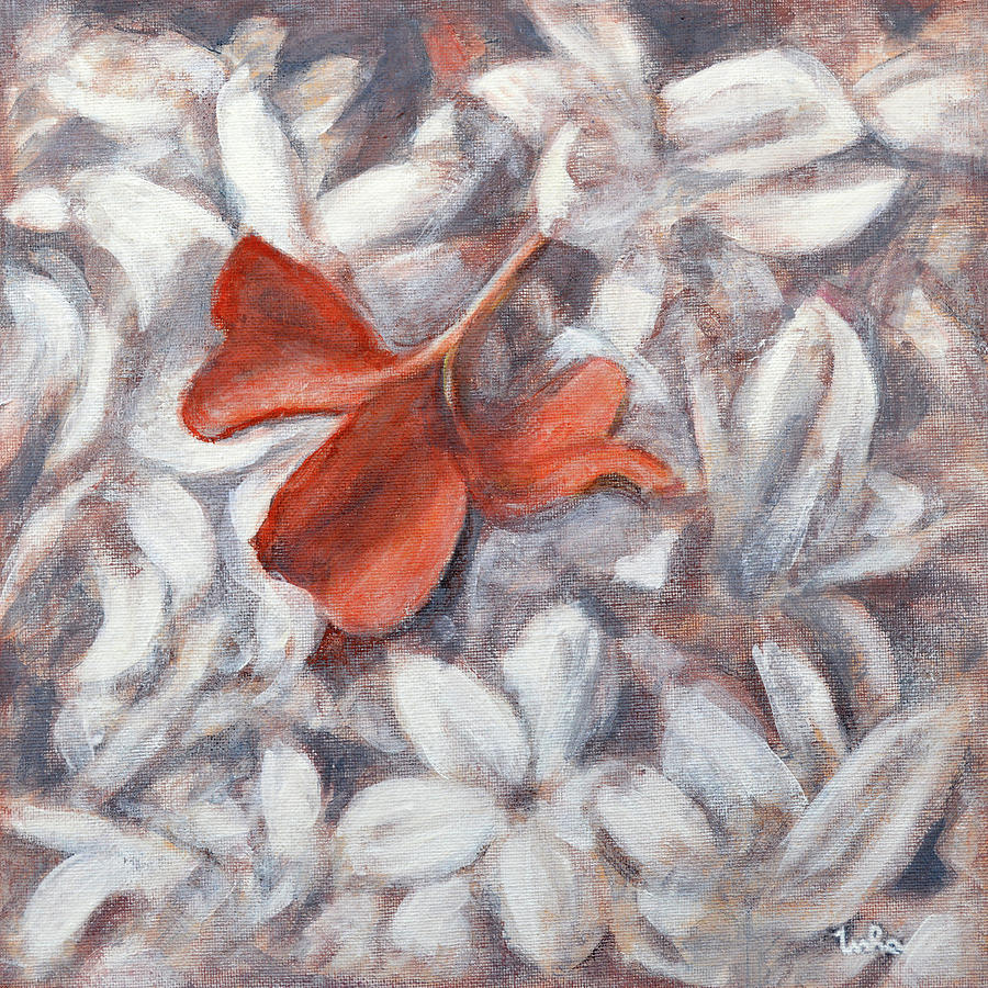 Little Flowers 2 Painting by Usha Shantharam