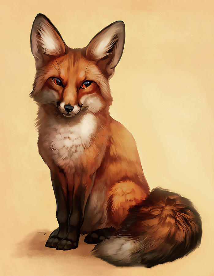 Little Fox Digital Art by Lac Lac - Fine Art America