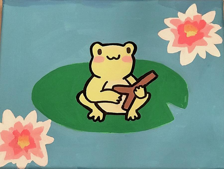 tiny frog painting