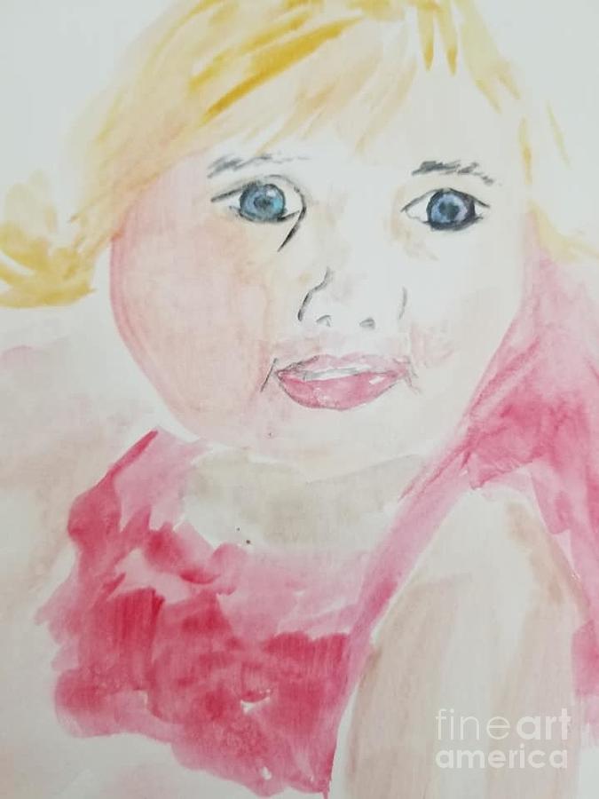 Little Girl Painting