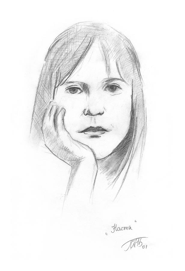 Little Girl. Sketch Painting by Masha Batkova