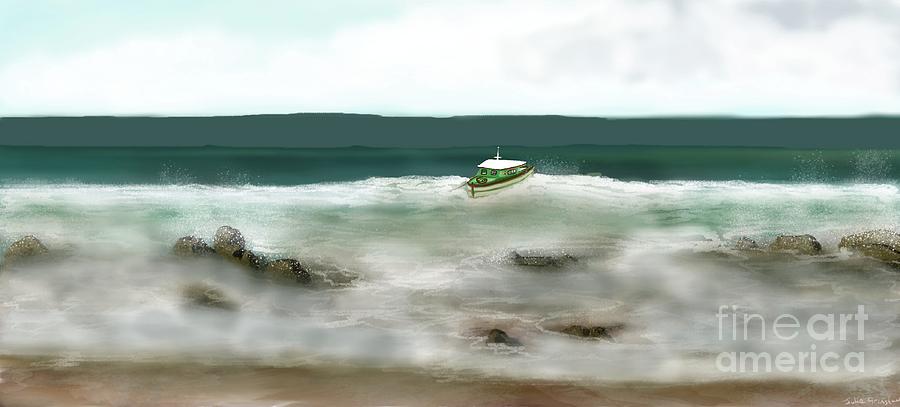Little Green Boat     2021 Digital Art