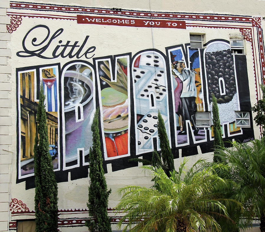 Little Havana - Miami, Florida - Wall Mural Photograph by Richard Krebs