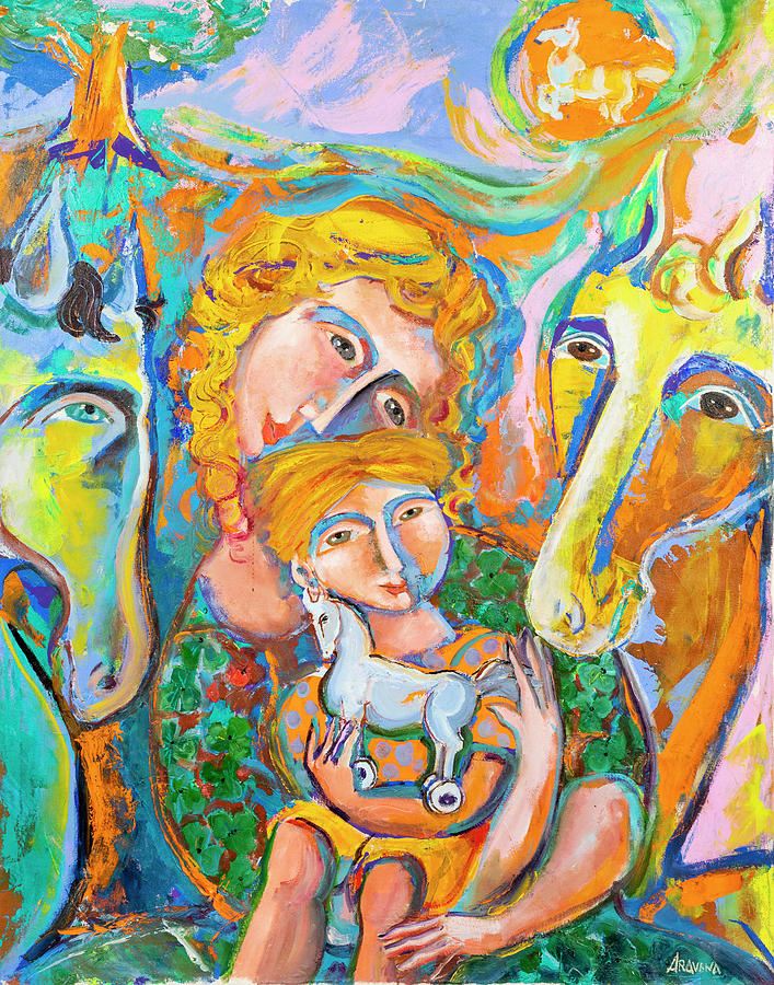 Little horse Painting by Enrique Aravena