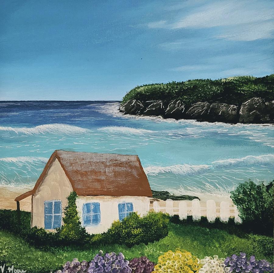 Little House By The Sea Painting