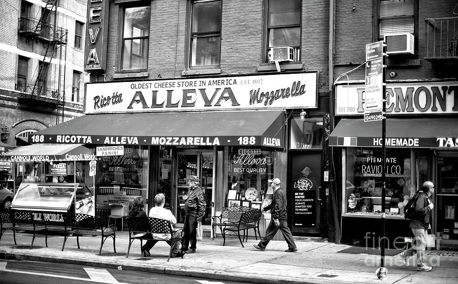 Little Italy Holding Court in New York City Photograph by John Rizzuto