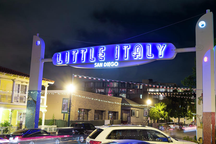 Little Italy neon sign Photograph by David L Moore