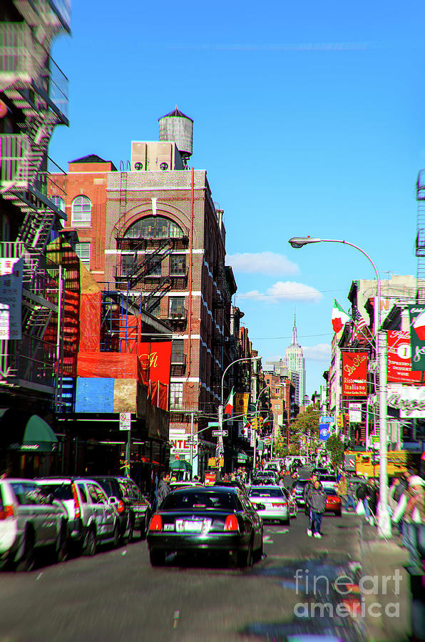 Little Italy Walking in New York City 2006 Photograph by John Rizzuto