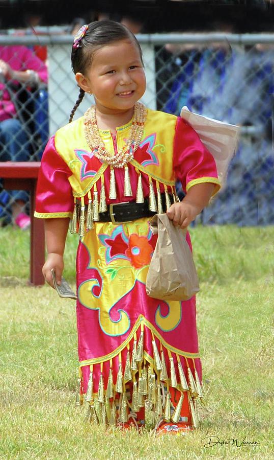 Native American Digital Art - Little Jingle Dress Contestant by Dyle Warren