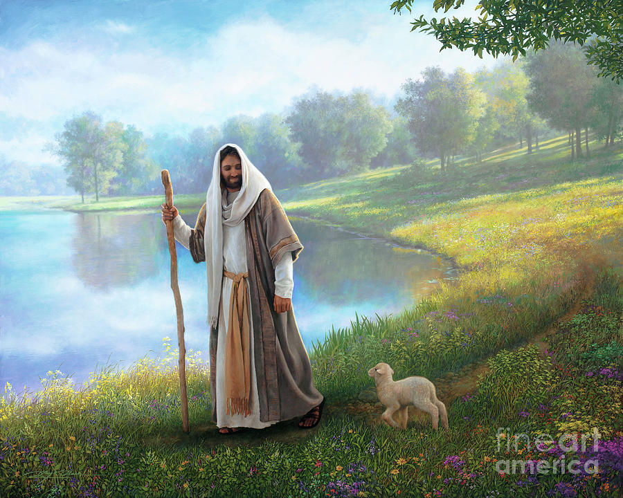Jesus Christ Painting - Little Lamb by Greg Olsen