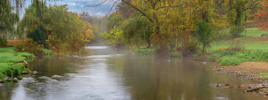 Little Lehigh Creek Looking West in October Photograph by Jason Fink