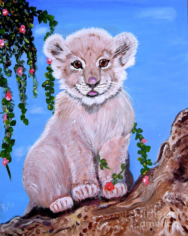 Little Leo Painting by Phyllis Kaltenbach