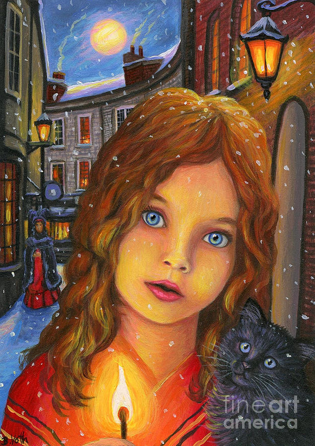 Little Match Girl Painting by Bridget Voth - Fine Art America