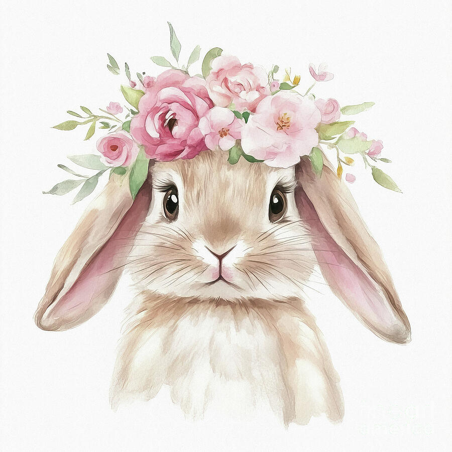 Little Miss Floppy Ears Painting by Tina LeCour Little Miss Floppy Ears Painting by Tina LeCour