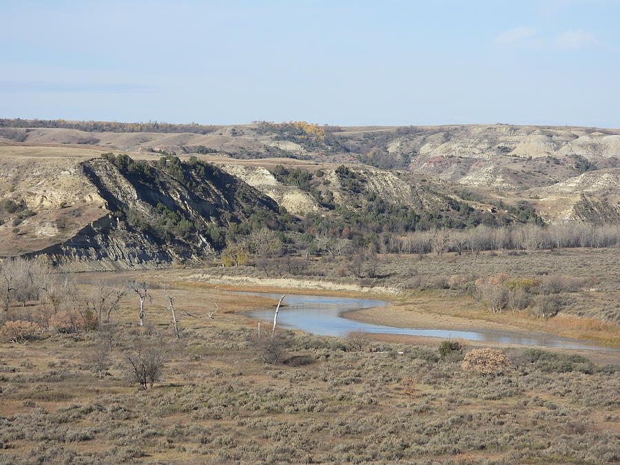 Little Missouri River From Wind Canyon Photograph by Amanda R Wright