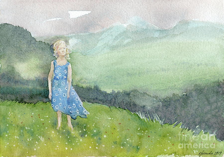 Little Mountain Angel Painting