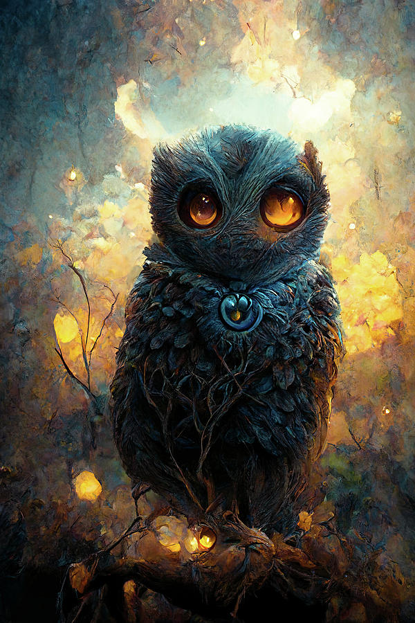 Little Owl of Great Falls Painting by Bob Orsillo