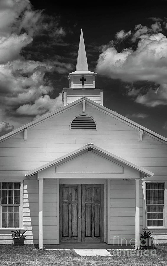 Summer Photograph - Little Plains Church - Texas by Natural Abstract