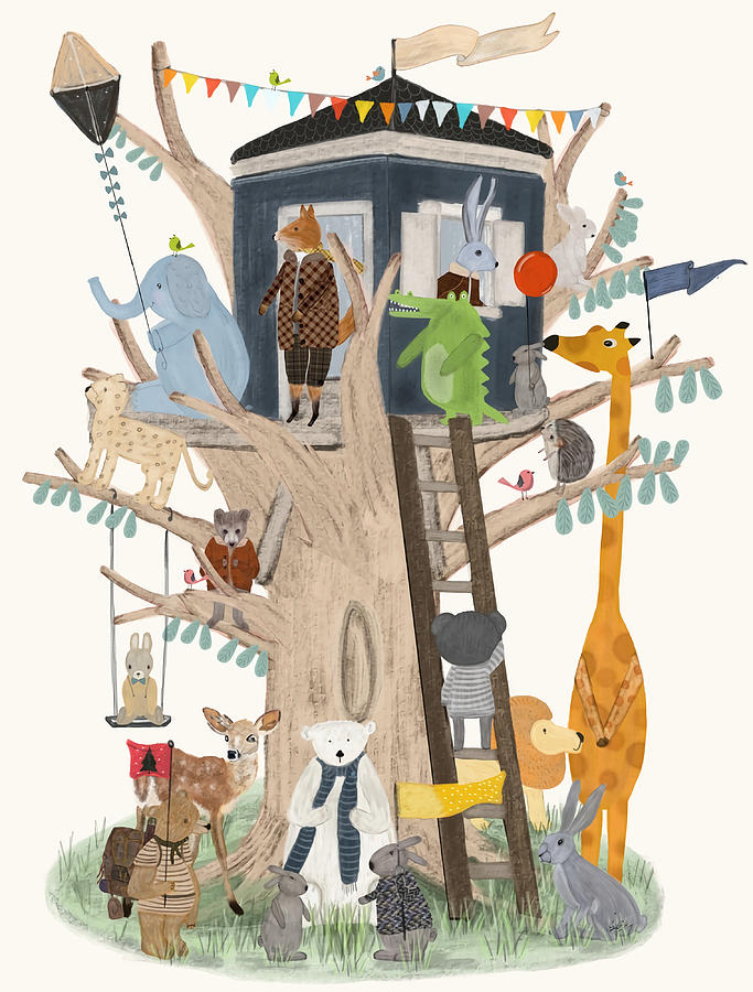 little playhouse Poster cute Painting by Stevens Smith | Fine Art America