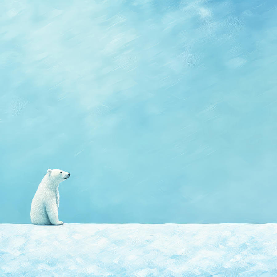 Little Polar Bear Digital Art by Imagine ART