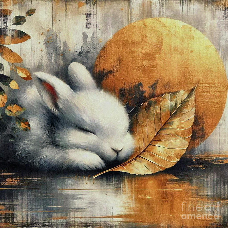 Little Rabbit Mixed Media by Maria Angelica Maira