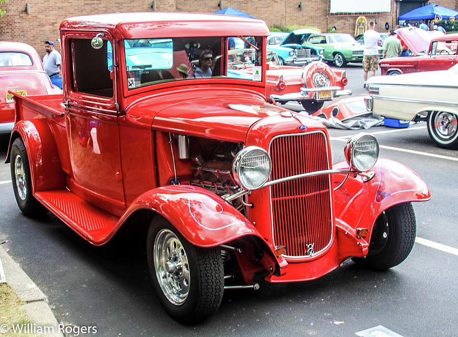 Little Red Ford Pickup Photograph by William E Rogers - Fine Art America