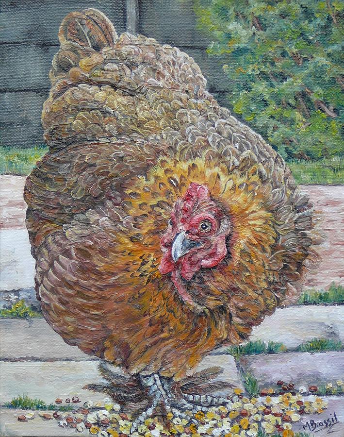 Little Red Hen Painting by Margot Brassil