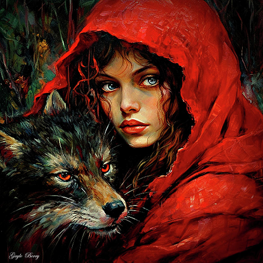 Little Red Riding Hood 044 Mixed Media by Gayle Berry - Fine Art America