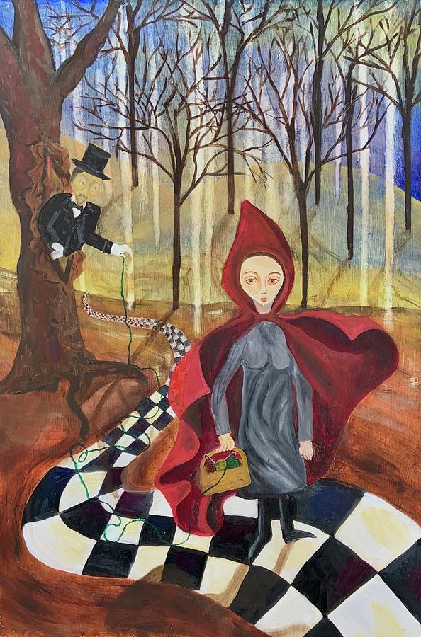 Little Red Riding Hood Painting by Angie Andriot