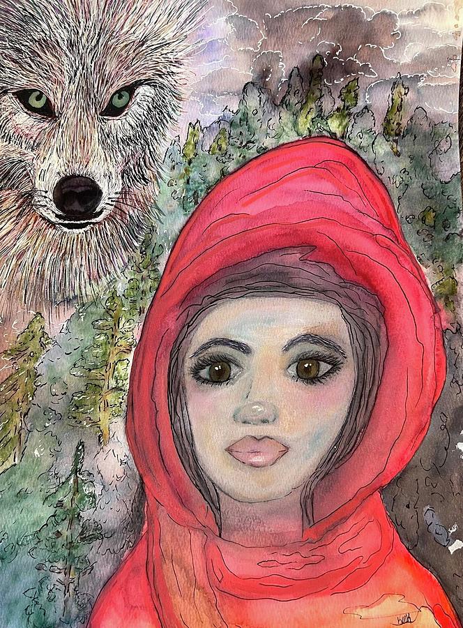 Little Red Riding Hood Painting by Katie Kruk - Fine Art America