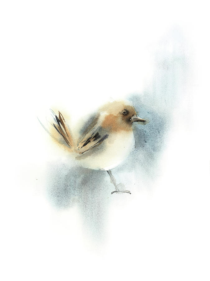 Bird Painting - Little Bird by Sophia Rodionov