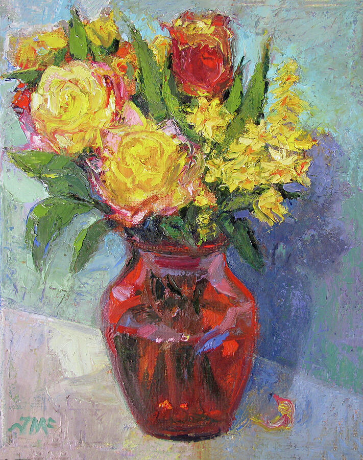 Little Rose Bouquet Painting by John McCormick
