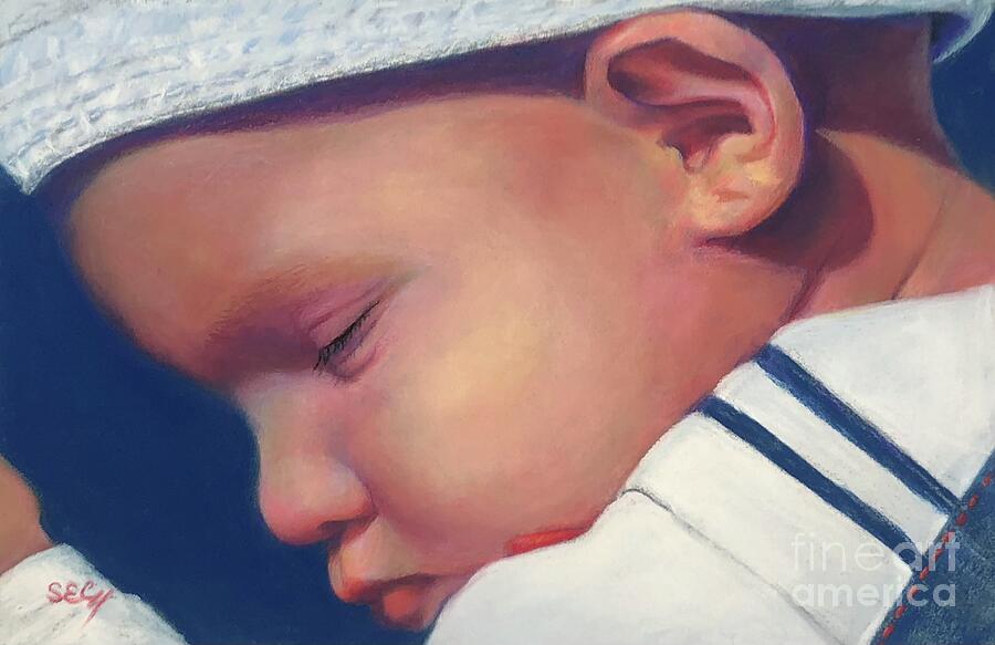 Portrait Painting - Little Sailor by Susan Cunniff